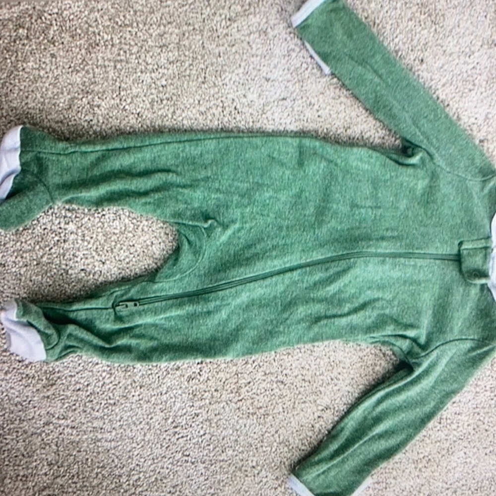 Solid color zipper baby jumpsuit - Picture 2 of 7